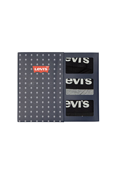 Levi's Ανδρικό Δώρο WSTRN BW Μποξεράκι 3 τεμάχια 37149-1190-ΜΑΥΡΟ/ΓΚΡΙ Πολύχρωμο