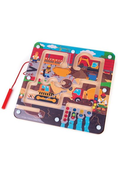 BIGJIGS Toys Лабиринт пъзел - На строителната площадка