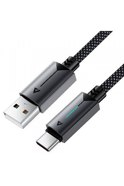 Acefast Cablu Date si Incarcare USB-A - USB-C C19-04, 18W, 1.2m, Negru