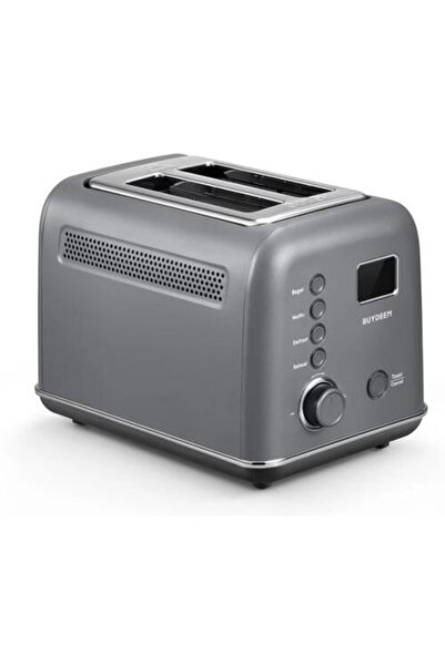 BUYDEEM Prajitor de paine DT730E-IG/EU Retro 2 felii, 700 W, Gri
