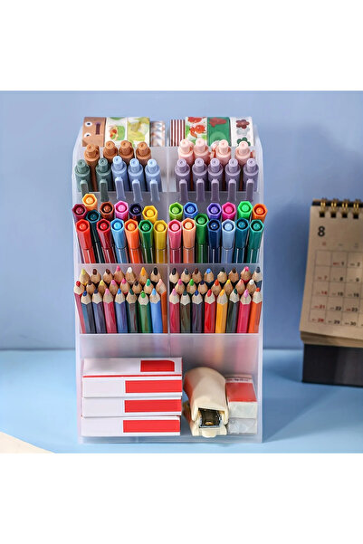 Choice 1pcs white pen holder pencil organizer pen organizer pen holder desk o...