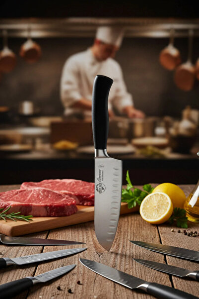 Cavit İnox Alman Kalitesinde Şef Bıçağı Santoku