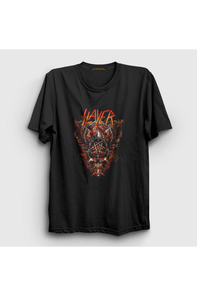 Presmono Unisex crni King Slayer T-shirt 294790tt