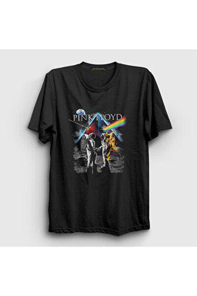 Presmono Unisex Black Moon V2 Pink Floyd T-shirt 352589tt