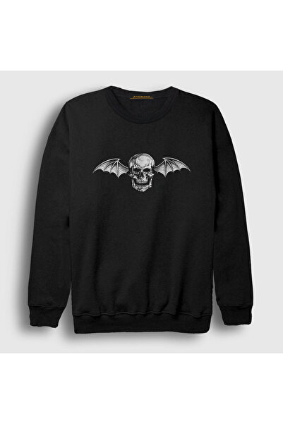 Presmono Unisex Black Logo Avenged Sevenfold Sweatshirt 15904tt