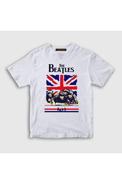 Presmono Unisex dečje bijele uk The Beatles T-shirt 115642tt