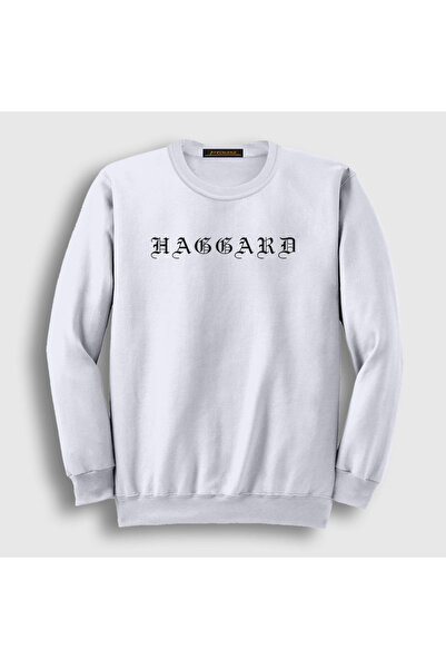 Presmono Unisex bela majica sa logotipom Haggard 79992tt