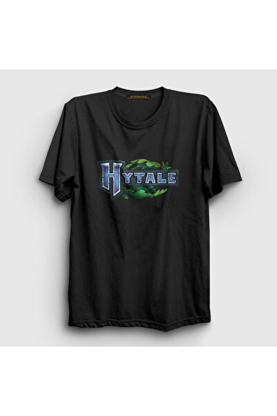 Presmono Unisex Black Logo Hytale T-Shirt 592768Tt
