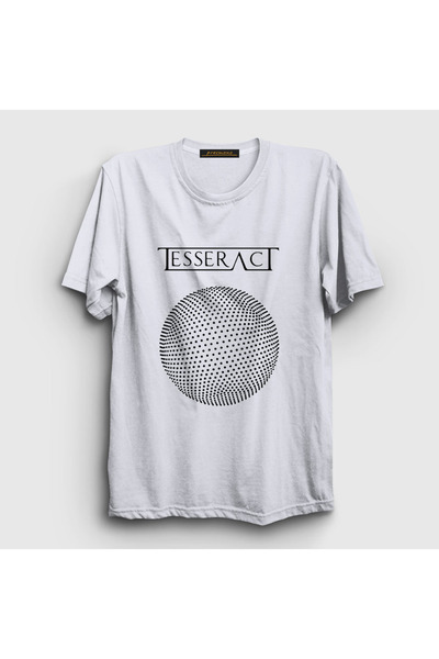 Presmono Unisex White Tesseract Altered State T-shirt - 462983 Tt
