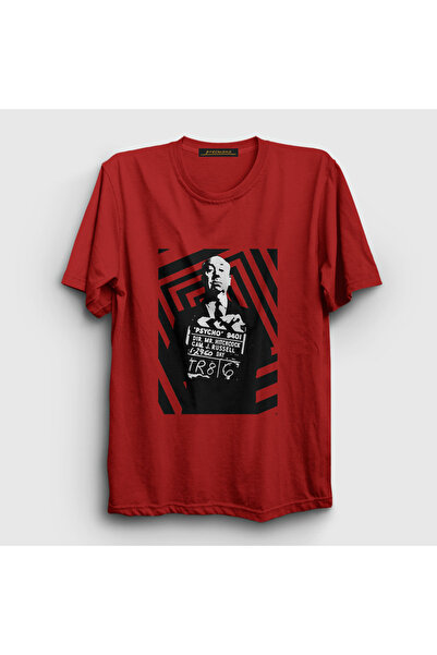 Presmono Tricou unisex roșu de cadou pentru cineaști Alfred Hitchcock 556441tt