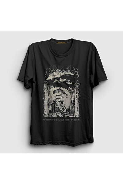 Presmono Unisex Black Gray Skies Woods of Ypres T-Shirt 553673Tt