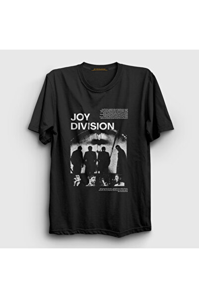 Presmono تي شيرت أسود للجنسين بملصق Joy Division 550783tt