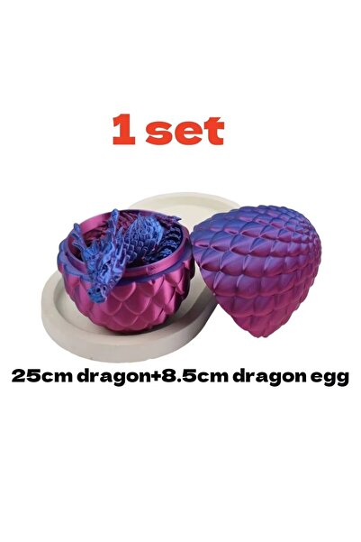 Choice1 lanzise 1 set 1 Set 3D Printed Dragon Egg Ornamental Toy Activity Mod...