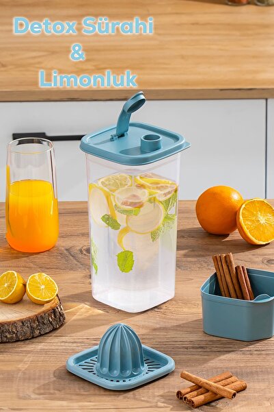 Porsima 1110 Sızdırmaz Kapaklı Detoks Sürahi - Matara & Limonluk, Şerbetlik, ...