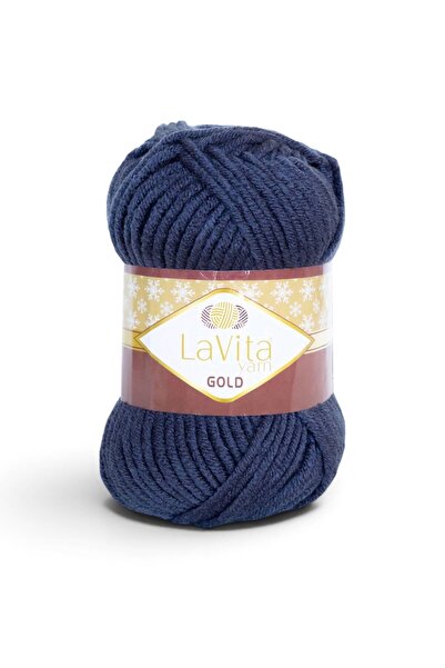 LaVita Yarn Gold Hand Knitting Yarn 100% Acrylic 100Gr (9787 Indigo)