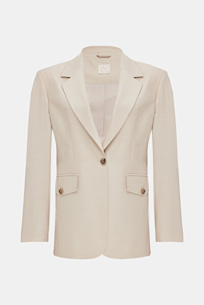 W Collection BEJ DÜĞMELİ CEKET