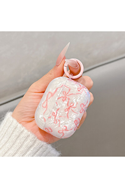 Choice for airpods 4 light pink For Airpods 4 3 2 1 Case Cute Glitter Bow Kno...