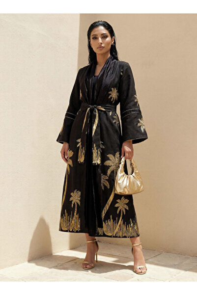 Iconic Relaxed Fit Jacquard Shrug with Tie-Up Belt