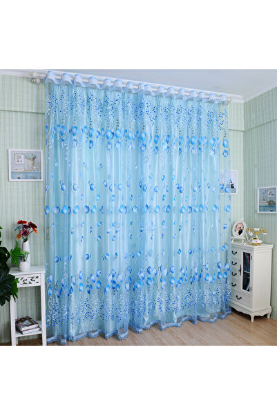 Choice 1 PC 100X200CM blue 1Pc Modern Tulip Window Screen Living Room Bedroom...
