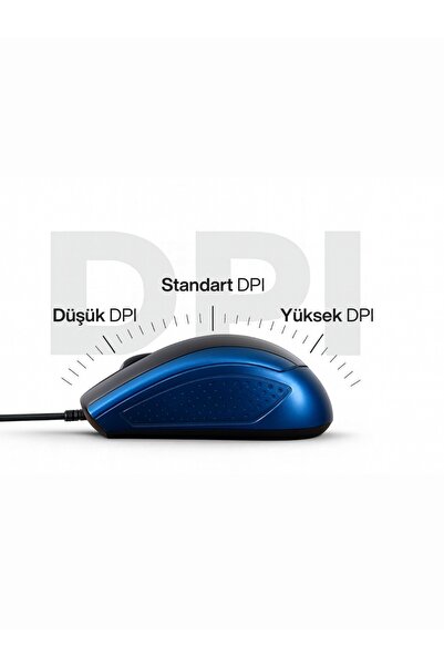 Concord Mouse / USB Kablolu 3D Optik – 3 Tuş, Yüksek Dpi Hassasiyetli Bilgisayar Mouse /