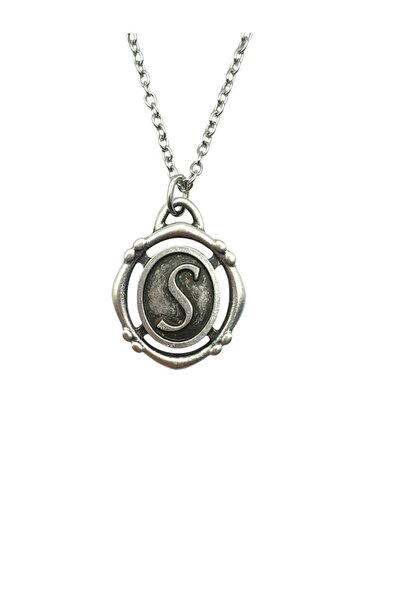 Herşey Nota Letter S Vintage Unisex Necklace – Personal, Elegant, and Origina...