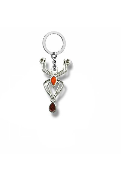 Herşey Nota Spider Spider Gothic Red Exquisite Unisex Keychain – Το καθημεριν...