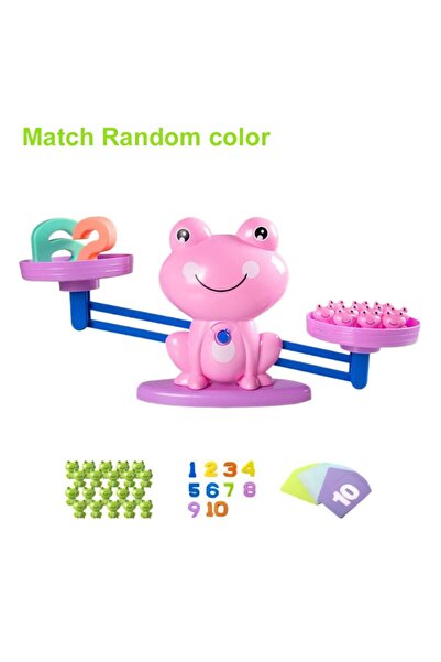 Choice Pink Frog Digital Balance Math Toys for Children Kindergarten Student ...