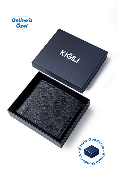Kiğılı Card Holder Wallet with Flat Money Compartment and Gift Box