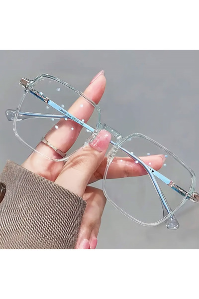 Choice11 200 LH0311-blue Large Square Reading Glasses with Glitter, Fashionab...