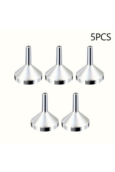 Choice4 5PCS Silver 1/3/5pcs Refillable Perfume Bottle Funnel, Mini Perfume T...