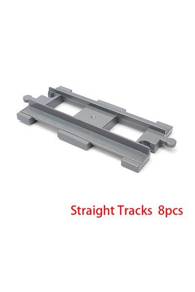 Choice7 Straight-8pcs Big Size Building Block Bricks Train Tracks Crossover P...