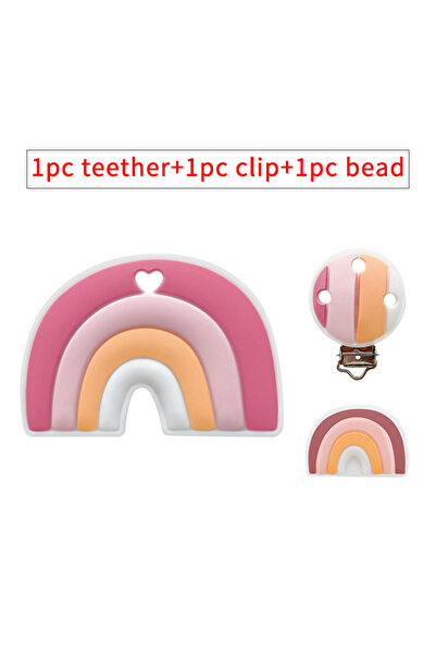 Choice 3pcs 3pcs/set Silicone Cartoon Animal Figure Teether Beads and Clips B...