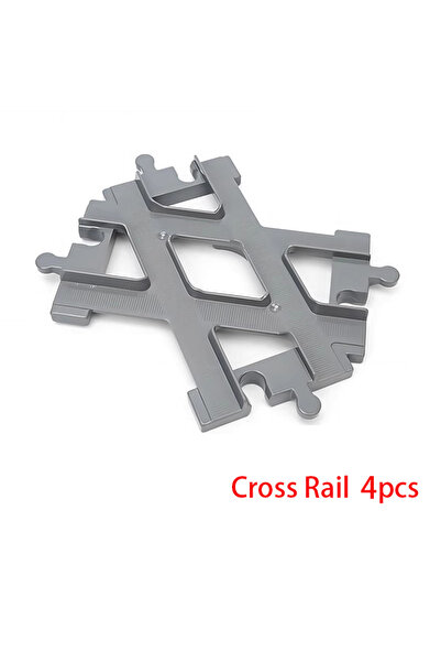 Choice13 Cross Rail-4pcs Big Size Building Block Bricks Train Tracks Crossove...