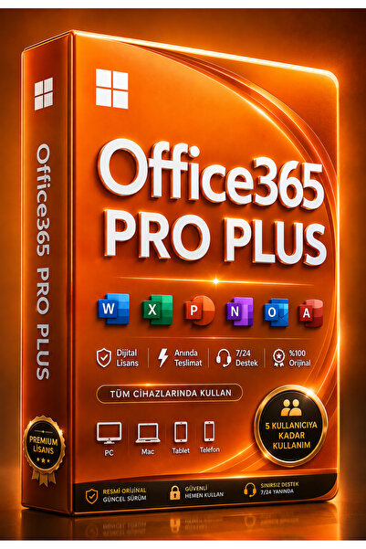 Genel Markalar Office365 Professional Plus Dijital Lisans Üyeliği 5 Cihaz Kul...