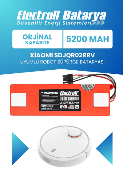 ELECTROLL Xiaomi Sdjqr02rr Uyumlu Batarya (ORJİNAL KAPASİTE) 5200mah Kutulu R...