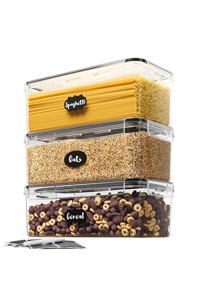 choice2 JB0005 1/2/3/Sets Airtight Food Storage Containers with Lids 3.2L, Pl...