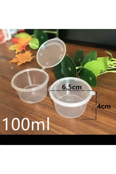 Choice 100ml 30pcs/Set 30ml 50ml 100ml Disposable Plastic Takeaway Sauce Cup ...