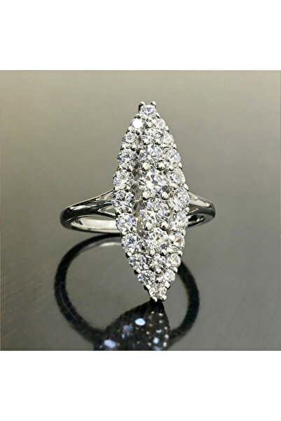 Choice14 8 H488 Huitan Trendy Women Wedding Rings Fashion Marquise Shaped Gol...