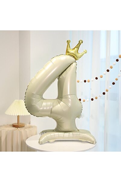 Choice 40inch cream-4 40 inch large cream colored standing digital crown ball...