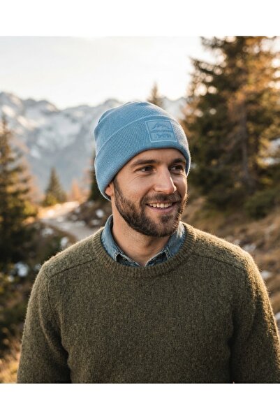 Fonem Unisex Embossed Printed Label Change Beanie Fo 2666 Blue - Folded Cuff,...