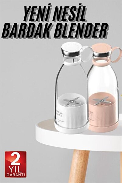 ZERO LAND GLDISPTM Taşınabilir Kablosuz Şarjlı Kişisel Smoothie El Bler Mini ...