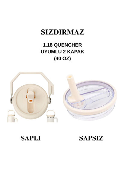 Stanley Quencher 1.18 LT 2 ADET (40 Oz) Uyumlu Sızdırmaz Termos Kapağı – Taşı...
