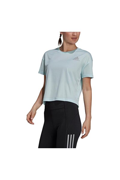 adidas Womens Fast Primeblue Short-Sleeve T-Shirt L