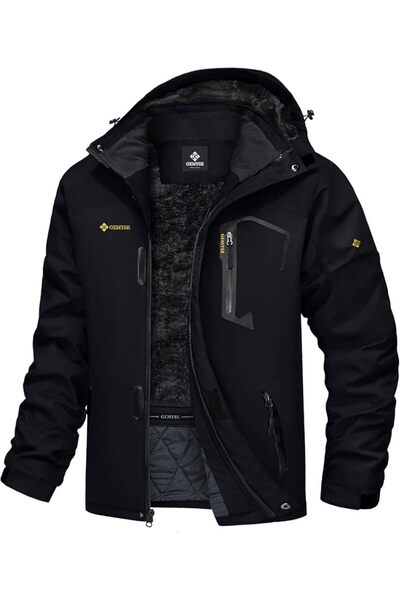 Dotail GEMYSE Ανδρικό Μπουφάν, Αδιάβροχο, Με επένδυση φλις, Ρυθμιζόμενη κουκο...