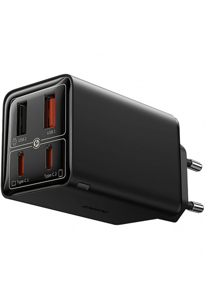 Baseus Incarcator Retea Cu Cablu USB-C GaN6 Pro, 100W, 3.25A, 2 x USB-A - 2 x...