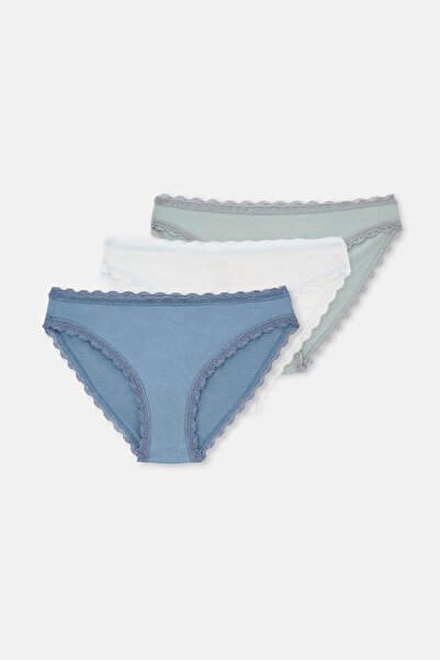 Dagi ΣΕΤ 3 ΤΕΜΑΧΙΩΝ ΑΠΛΑ ΣΛΙΠ ΜΕ ΔΑΝΤΕΛΕΣ ΣΤΗΝ ΜΕΣΗ ΚΑΙ ΣΤΑ ΠΟΔΑΡΙΑ