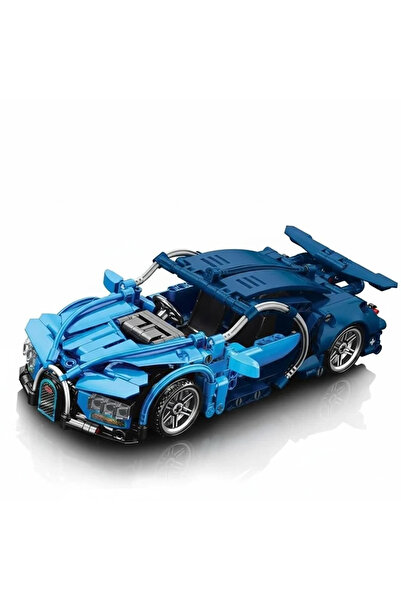 Speed Building Blocks - 1:18 Ölçekli Velocity Serisi Yarış Arabası Yapım Seti (Özel Tasarım) Mavi