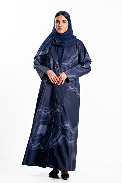 Hasnaa Abaya Blazer Jewel Dark Navy Summer