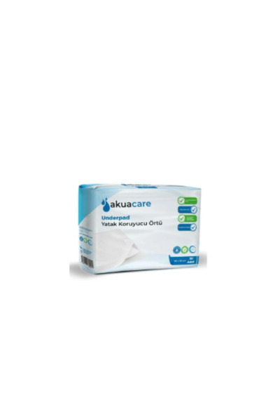 akuacare Yatak koruyucu örtü sıvı geçirmez 60cm*90cm 30 adet