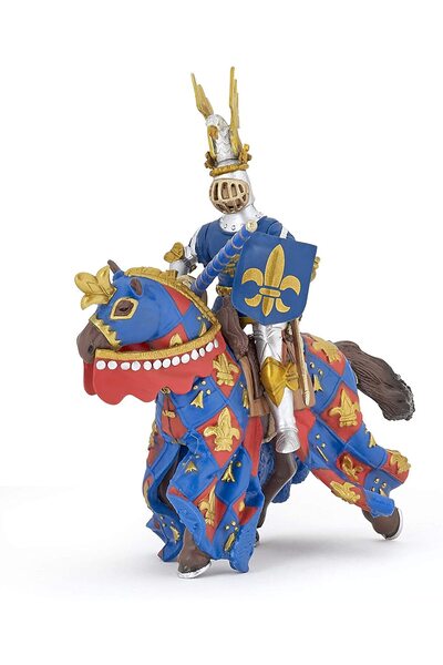 Papo FIGURINA CAVALER CRIN ALBASTRU